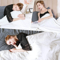 Electric Blanket Queen Size with Dual Control, 10 Heating Levels& 12 Hours Auto-Off, Overheat Protection, White